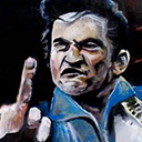 thumbnail of Johnny Cash painting