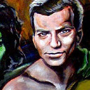 thumbnail of Captain Kirk - First Visit to Orion painting