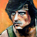 thumbnail of Rambo painting