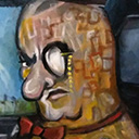 thumbnail of The Washington Potato - Mr. Peanut Doesn't Pick Up Hitchhikers painting