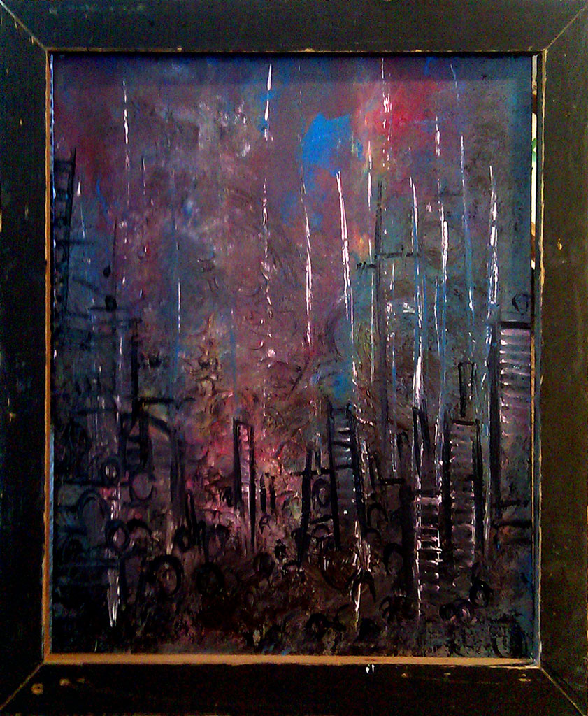 full view of Aftermath no. -2 painting