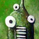 thumbnail of Green Thing - from Outer Space painting